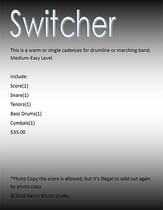 Switcher Marching Band sheet music cover